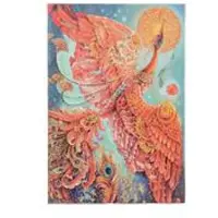 Firebird (Birds of Happiness) Midi Lined Hardback Journal (Elastic Band Closure)