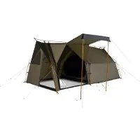 Kampa - Campingtält/familjetält - Moongazer 2/3 Xl Lead Gray/Gargoyle för UnisexAluminium - Khaki