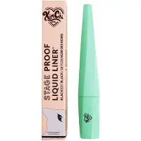 KimChi Chic Beauty, Stage Proof Liquid Liner, 01 Classic Brush, Blackest Black, 0.1 fl oz (3 ml)