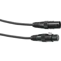 Eurolite 5-Pol DMX Anslutningskabel [1x XLR-hankontakt 5-polig - 1x XLR-honkontakt 5-polig] 5.00 m