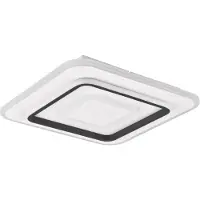 Reality Leuchten LED taklampa Jora, dimbar, Vitt / opal, Vardagsrum / matsal, Syntetmaterial, Modern, LED-taklampa
