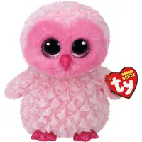 TY beanie boos twiggy - uggla rosa med