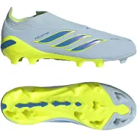 Adidas Predator Elite Laceless Fg Ice Cold Precision - Crystal Sky/ray Blue/gul Barn - Gräs (Fg), storlek 31