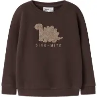 Name it Sweatshirt 'NMMOBEAR' mörkbeige / choklad
