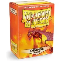 Dragon Shield Standardstorlek rmar - Matte Orange 100CT - Card Sleeves Are Smooth & Tough - Compatible with Pokemon Yugioh & Magic The Gathering