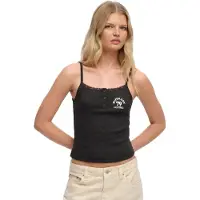 Superdry Athletic Embroider Button ärmlös T-shirt