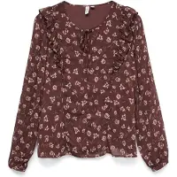 Vero Moda Ihannah Blus Med Lång ärm