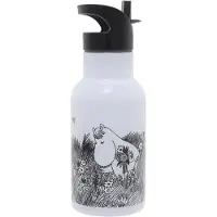 Rätt Start Termosflaska - Mumi - Rostfritt Stål - 340 ml - Grafi - - One Size - Termosflaska