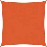 vidaXL Solsegel 160 g/m² orange 2,5x2,5 m HDPE