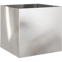 vidaXL Odlingslåda silver 49x47x46 cm rostfritt stål