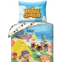 MCU Animal Crossing bäddset 140x200 cm - 100 % bomull