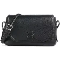 BOSS Grained faux-leather crossbody bag with Double B monogram