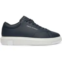 Armani Exchange för män. XUX123XV53400285 Action Läderskor marinblå (45), Hud, Karta, Nyckelband, Casual, Marino