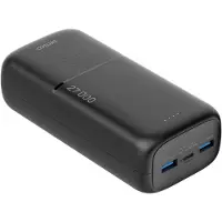 Deltaco PB-C1011 Powerbank | 2x USB-A + 1x USB-C | PD | Black - 27000 mAh