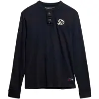 Superdry Vintage Athletic Grandad T-shirt Med Lång ärm