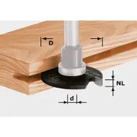 Festool Skivnotfräs (utan frässpindel) ; 40 mm; 3,5 mm