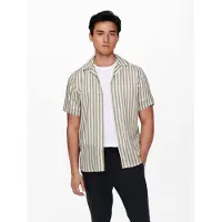 Only & Sons Skjorta 'Wayne' taupe / ljusgrå