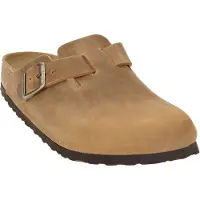 Birkenstock Boston Natural Leather Oiled Narrow Träskor