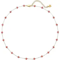 Hey Happiness Halsband 'Coral Glow' guld