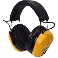 DeWalt DPG17 Uppladdningsbar Bluetooth Hörselskydd, Svart/Gul, Justerbart Huvudband, NRR 25