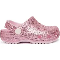 Crocs Sandaler - Chunky Glitter Träsko-T - Rosa Mjölk - - 27/28 - Sandal