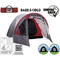 Camping Check Tält - 4 Personer - 370x245x185 cm - - One Size - Tillbehör