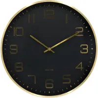 Karlsson väggklocka Elegance Glow black KA5973BK