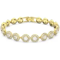 Swarovski Armband 'Una' guld / transparent