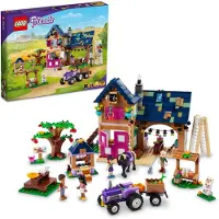 LEGO Friends Ekologiska Bondgårdshus Set 41721 med Häst, Stall, Traktor och Släp