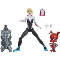 Spider-man Hasbro Marvel Legends Serie Into The Spider-Verse Gwen Stacy 6-tums Samlarfigur med Spider-Ham