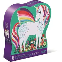 Crocodile Creek - Unicorn Dreams - 36 styckes pussel med en tung lda fr frvaring Stor 20 x 27 Slutfrd storlek designad fr barn i ldern 3 r