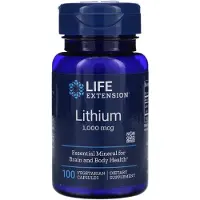 Life Extension , Litium, 1 000 mcg, 100 Vegetariana kapslar