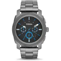 Fossil Herrklocka Machine Quartz Rostfritt Stål Chronograph, Färg: Smoke (Modell: FS4931)