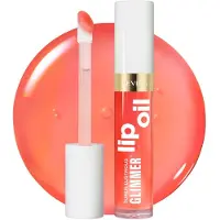Revlon , Super Lustrous Glimmer, Läppolja, 002 Miss Coral, 0,13 fl oz (3,8 ml)