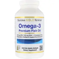 California Gold Nutrition , Omega-3 Premium Fiskolja, 100 Fiskgelatinsågkapslar