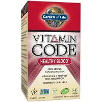Garden of life , Vitamin Code, Hälsosamt Blod, 60 Vegetariska kapslar
