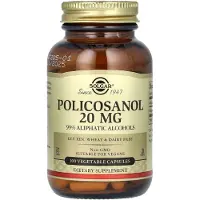 Solgar - Policosanol, 20 mg, 100 Vegetable Capsules
