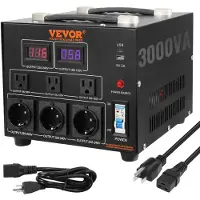 Vevor Spänningsomvandlare Transformator, 3000W, Robust Step Up/Down Transformator
