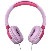 Ginza.se Celly: Hörlurar Barn Volymbegränsning Kabel 3,5 mm KidsBeat Rosa