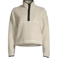 Casall Women's Pile Half Zip Off White