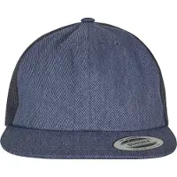 Flexfit Keps 'Denim Trucker' blå denim / vit