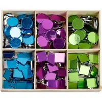 Creativ Company Spegelmosaik 15 mm Grön/Blå/Lila 300-pack
