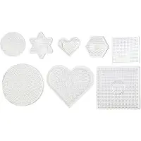 Creotime Transparent pärlplattsset - 8 st