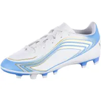Adidas F50 Messi Club FxG El Ultimo Tango - Vit/Halvblå Burst/Icey Blue Barn, storlek 32