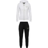 EA7 för kvinnor. 8NTV51_TJ9RZ Träningsoverall vit (M), Deportivo, Multisport, Polyester, Lång ärm