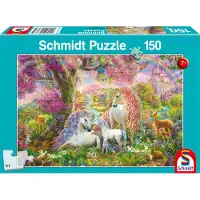 Schmidt Pussel Blommor och unicorn 150 bitar,