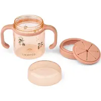 Liewood Snackkopp m. Handtag - Enyo - Peach/Sea Shell - - One Size - Mugg