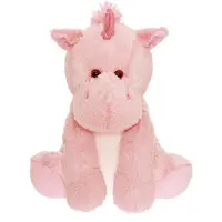 Teddykompaniet Gosedjur - Stor Enhörning - 36 cm - Rosa - - One Size - Gosedjur