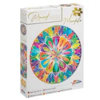 Pussel 1000 bitar : Mandala, runt, diameter 68 cm