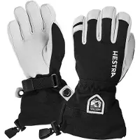 Hestra - Skidhandskar barn - Army Leather Heli Ski Jr. Glove Black för Unisex - Barnstorlek 6 - Svart